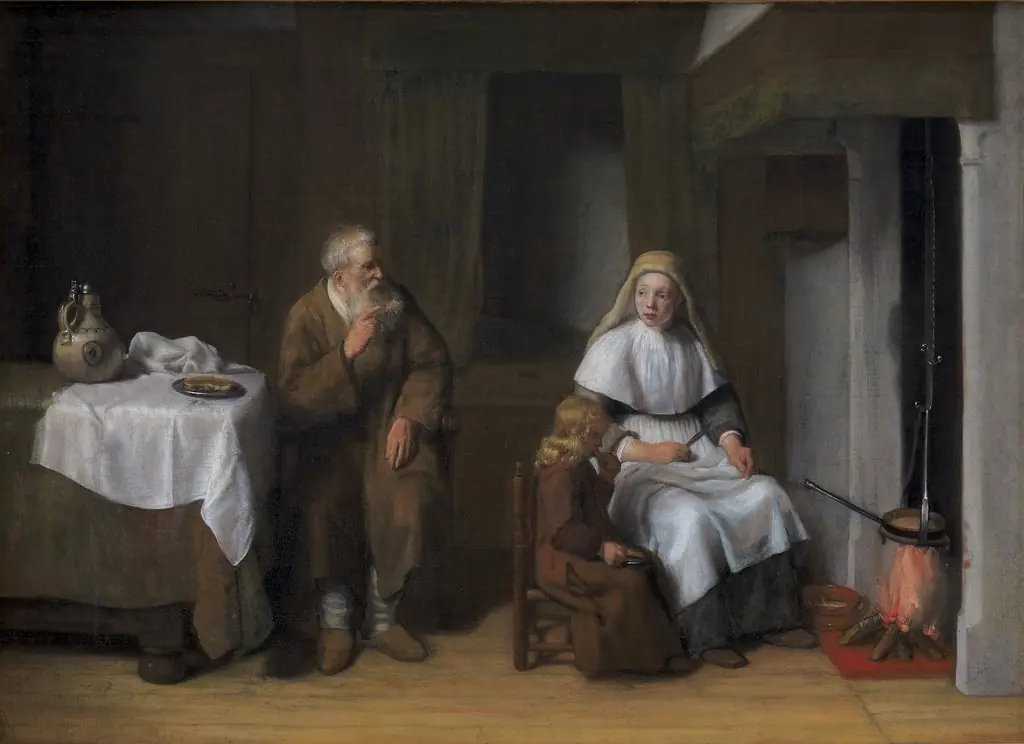 The Prophet Elijah with the Widow of Zarephath and her Son