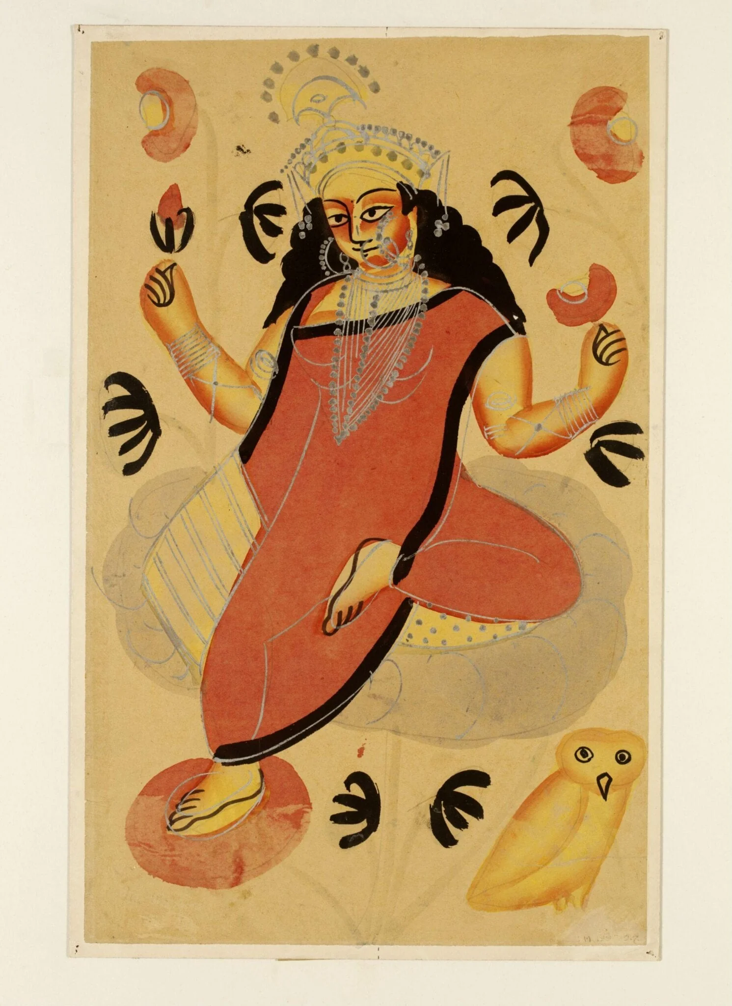 Lakshmi, by Unknown, paint, 1890