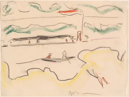 Elbe Landscape Near Dresden