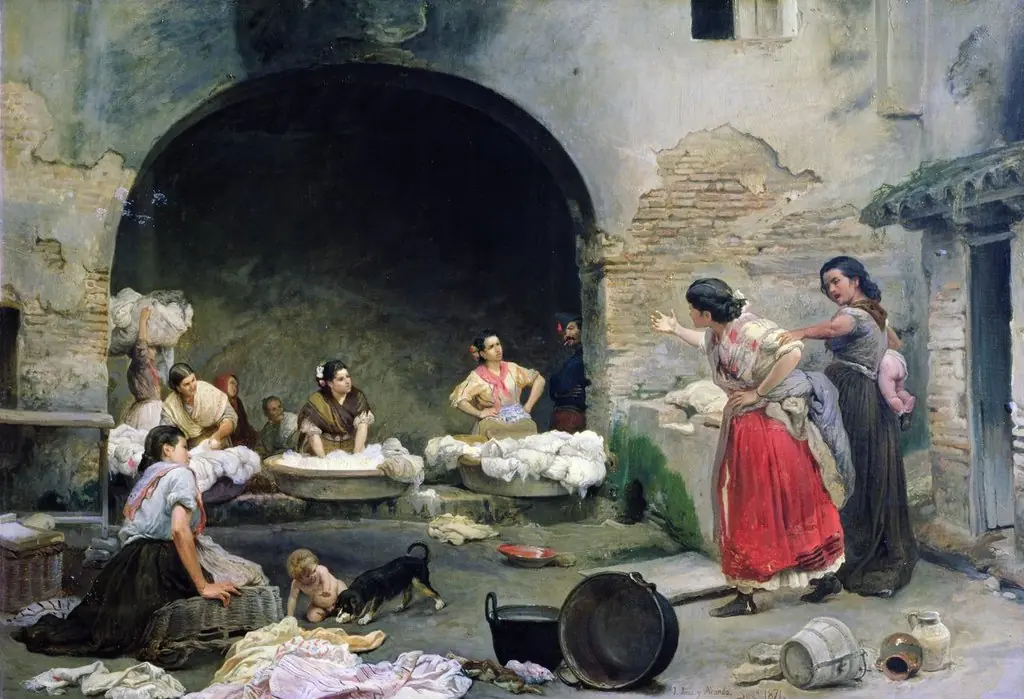Washerwomen Disputing