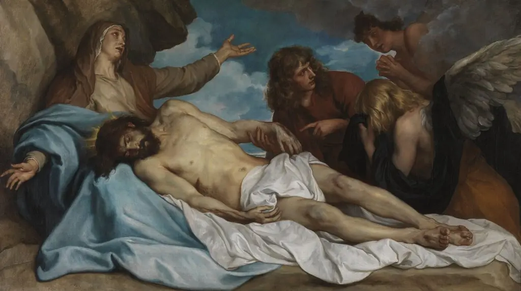 The lamentation over the dead Christ