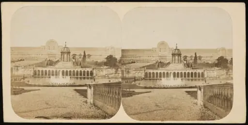 Crystal Palace: a general view of the palace, cascades and lower fountains