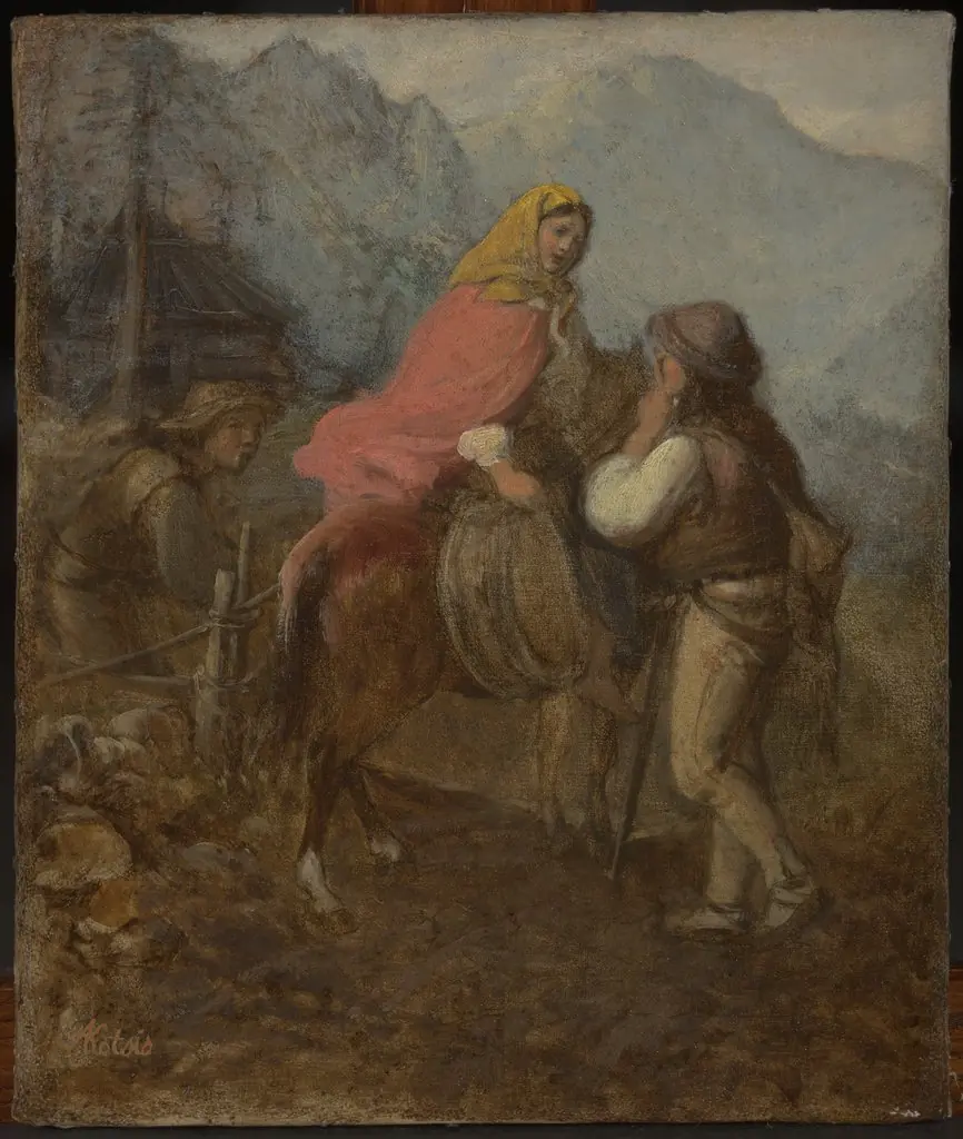 A Highlander Woman on Horseback