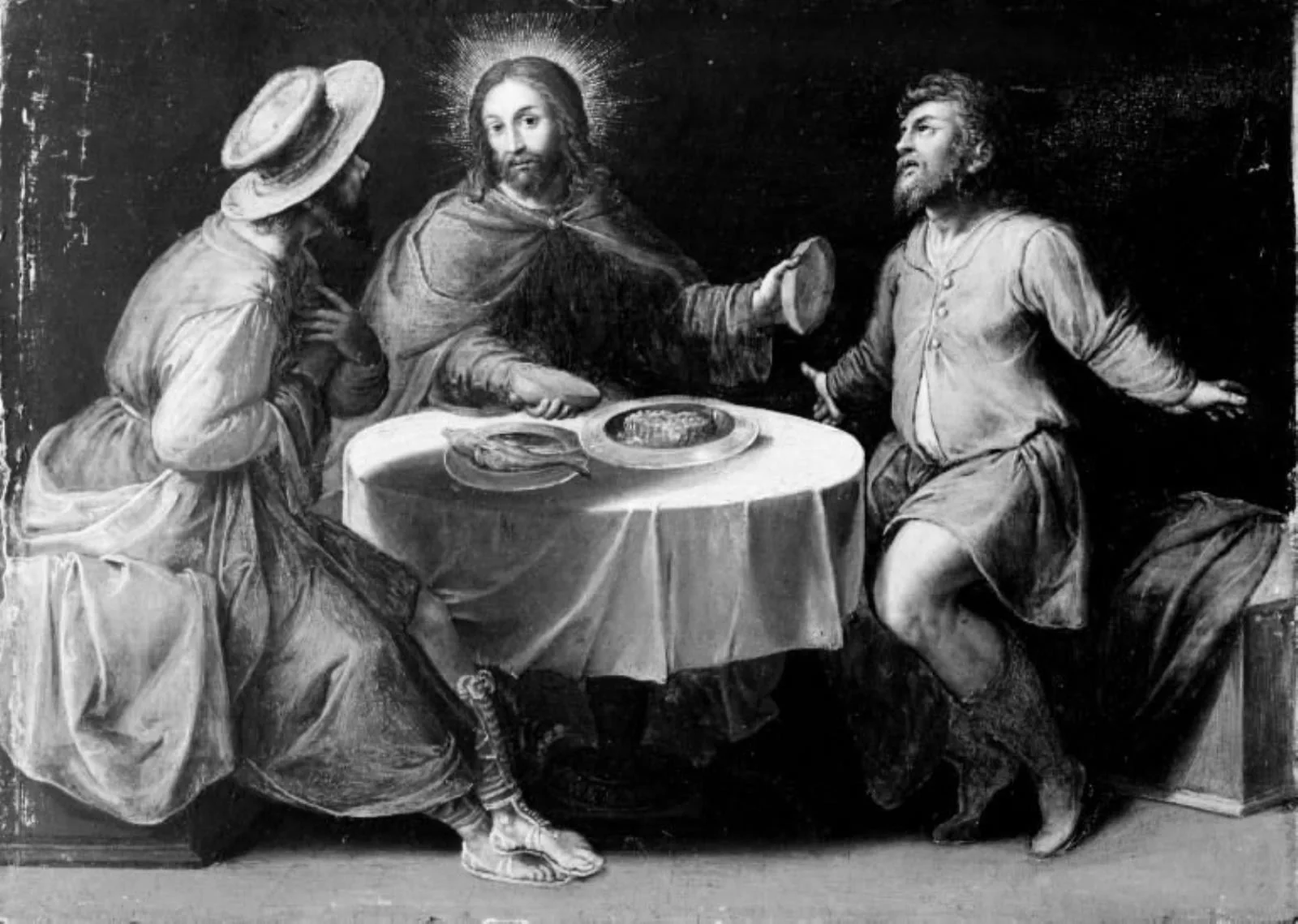 Christ and the Disciples in Emmaus, by Unknown, 1550