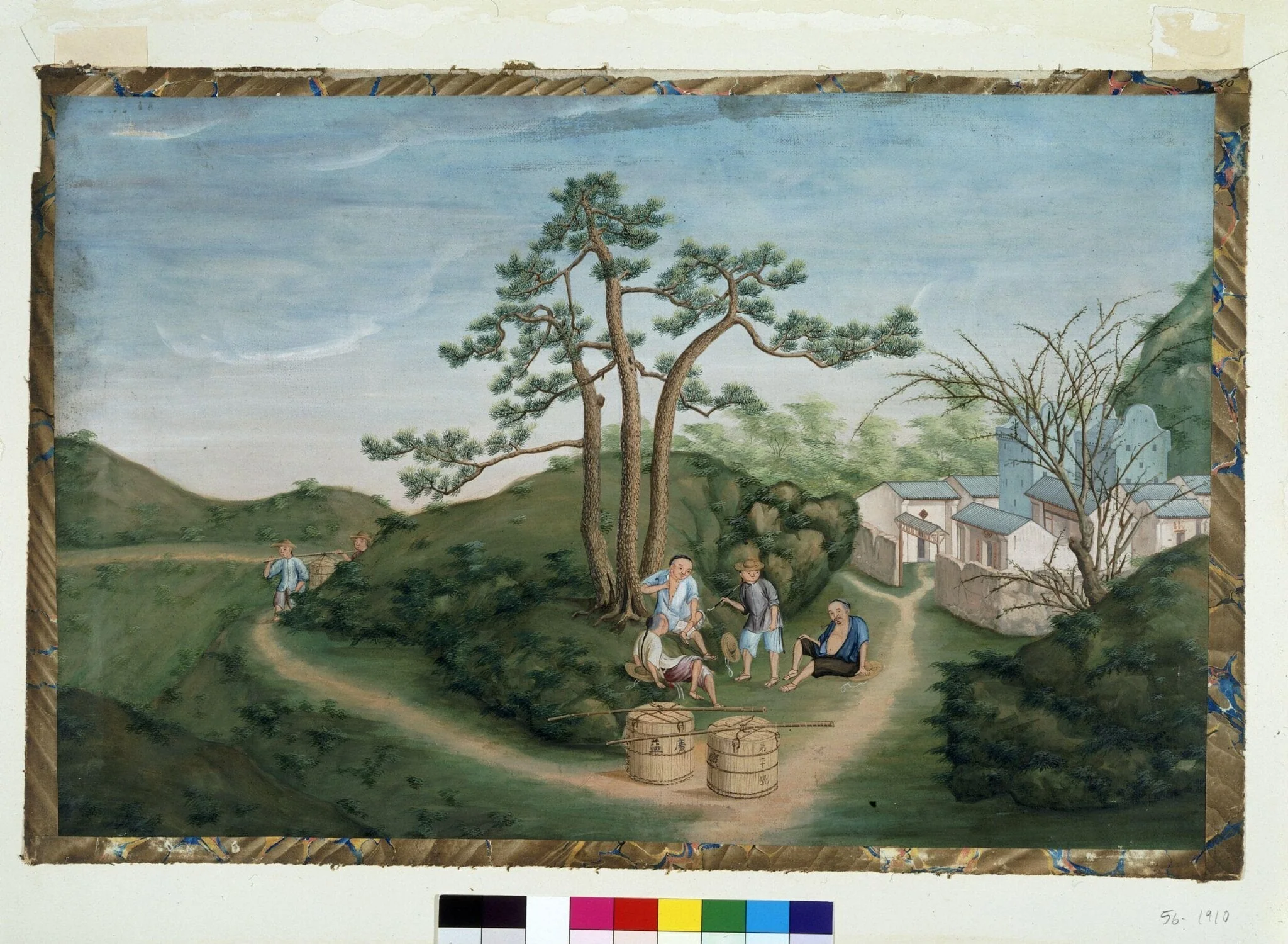 Transport of Porcelain Overland, by Unknown, paint, 1780
