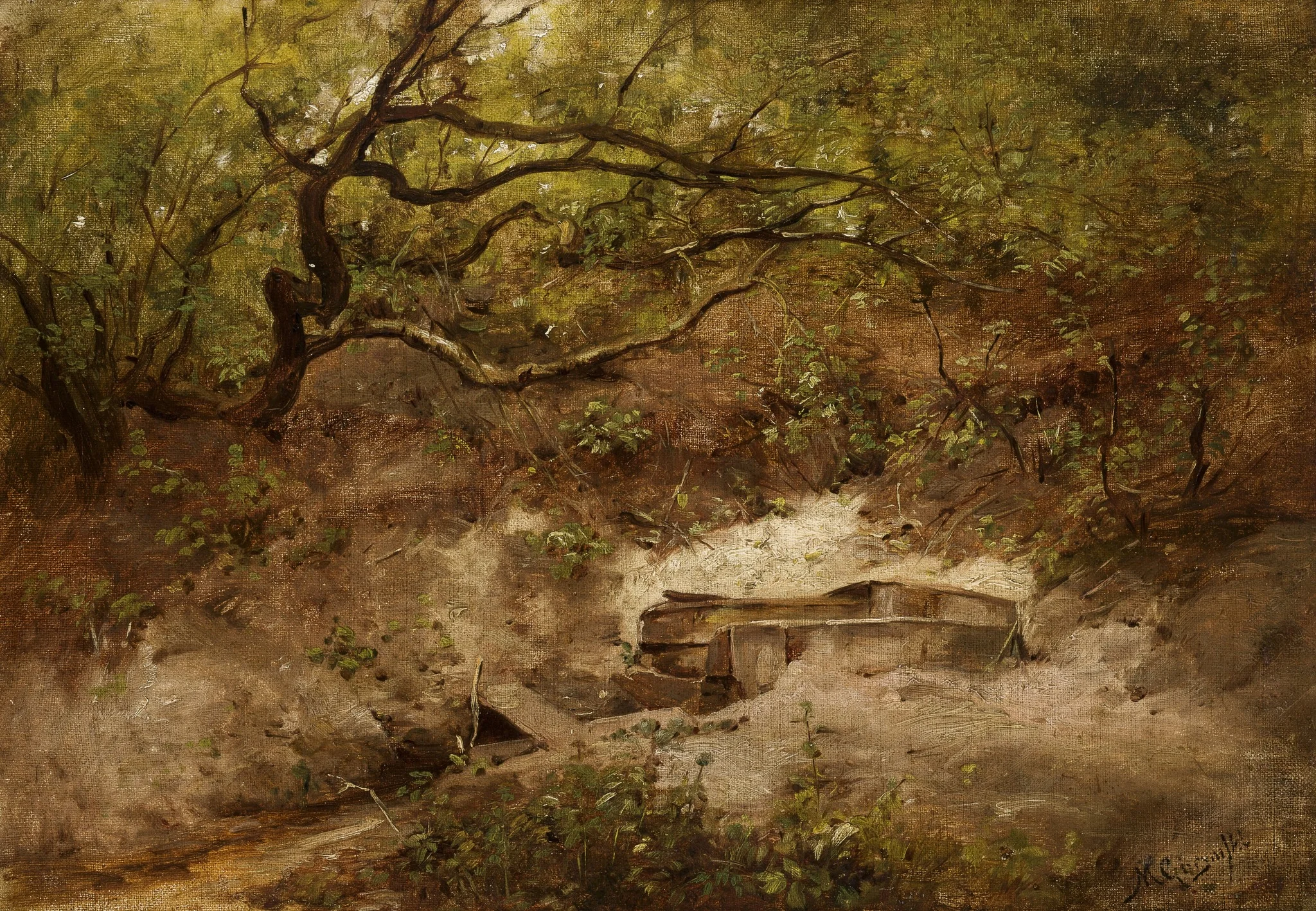 An Apple Tree at a Stream