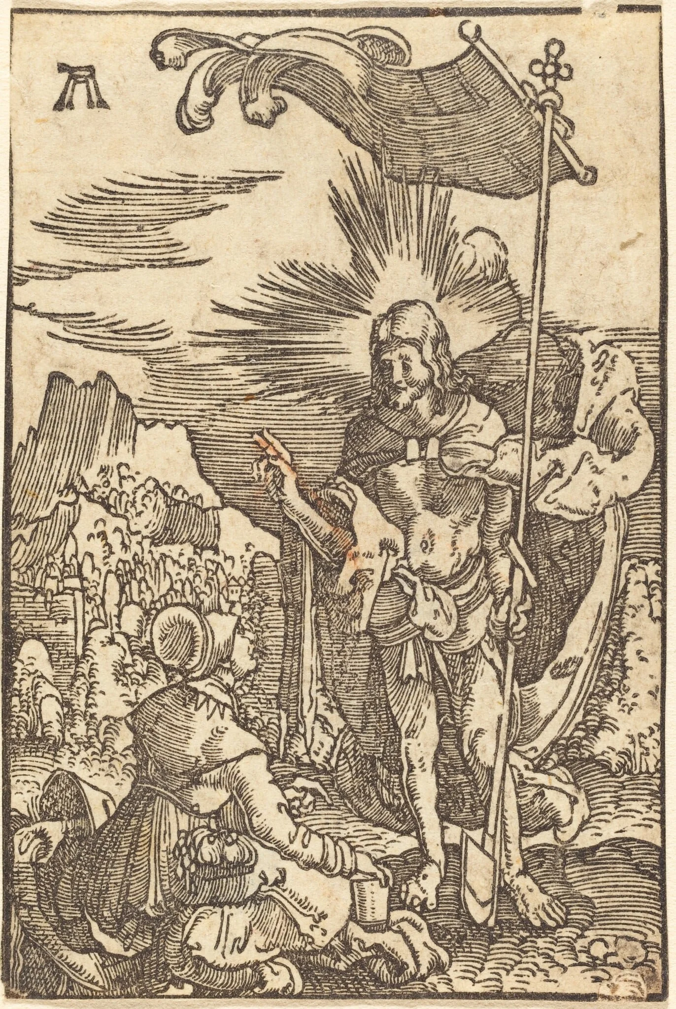 Noli me Tangere, by Albrecht Altdorfer, ink, 1513