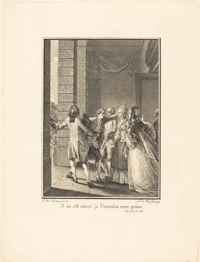 Il en est nâvre, je l'entraine avec peine