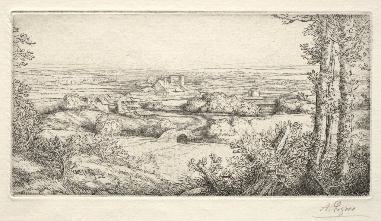 A Valley in Burgundy (Une Vallée en Bourgogne), by Alphonse Legros, 1884