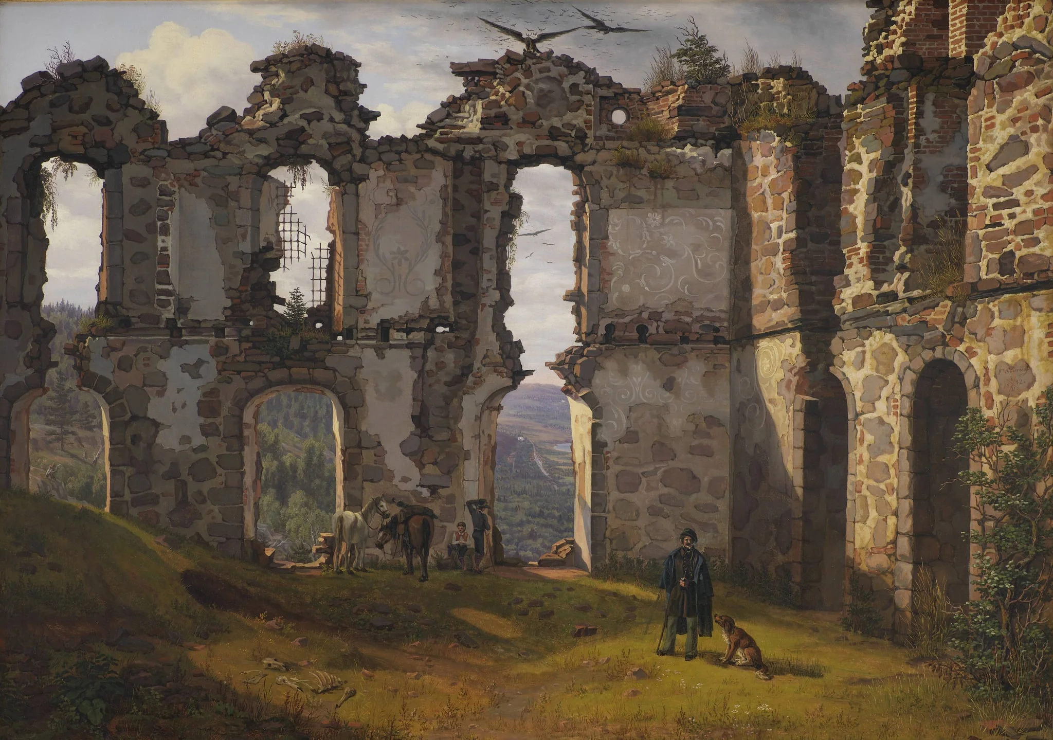 The Ruins of Brahehus near Jönköping, Sweden, by Unknown, 1832