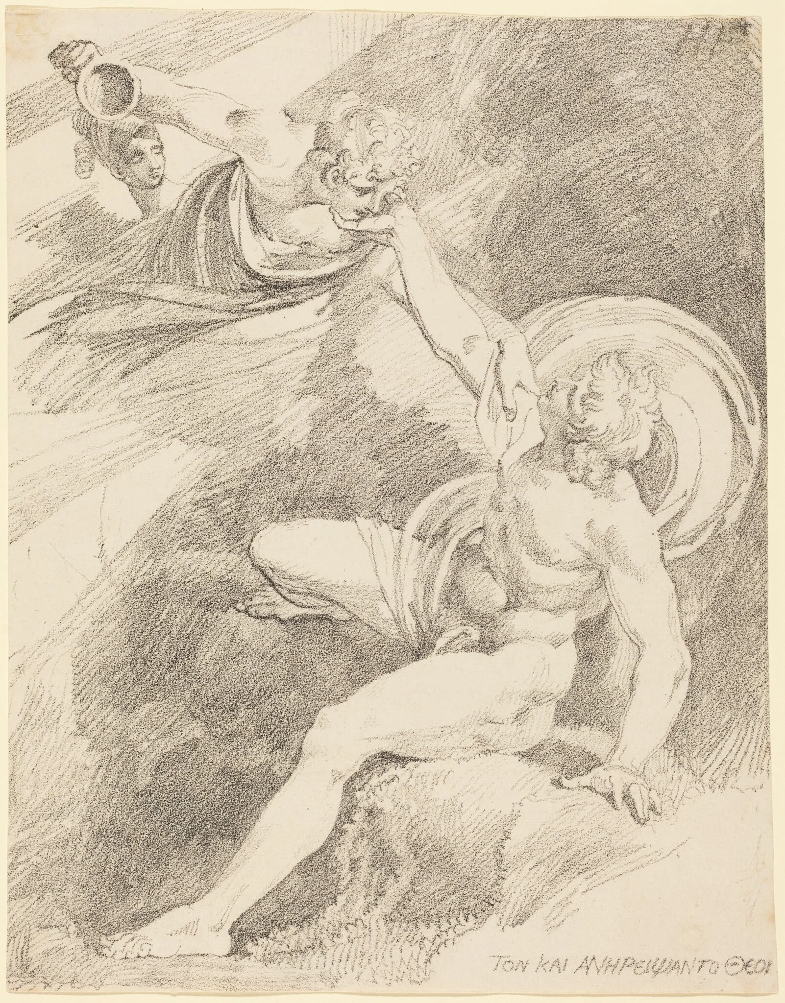 The Rape of Ganymede, by Henry Fuseli, crayon, 1804