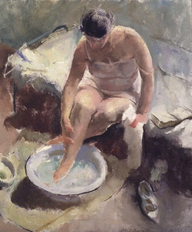 Foot Bath, by John Robinson Frazier, oil, 1920
