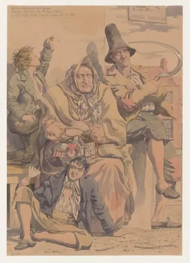 Sketch to illustrate the Passions: Idleness