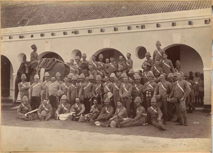 Men of Elephant Battery, Jhansi (verso)