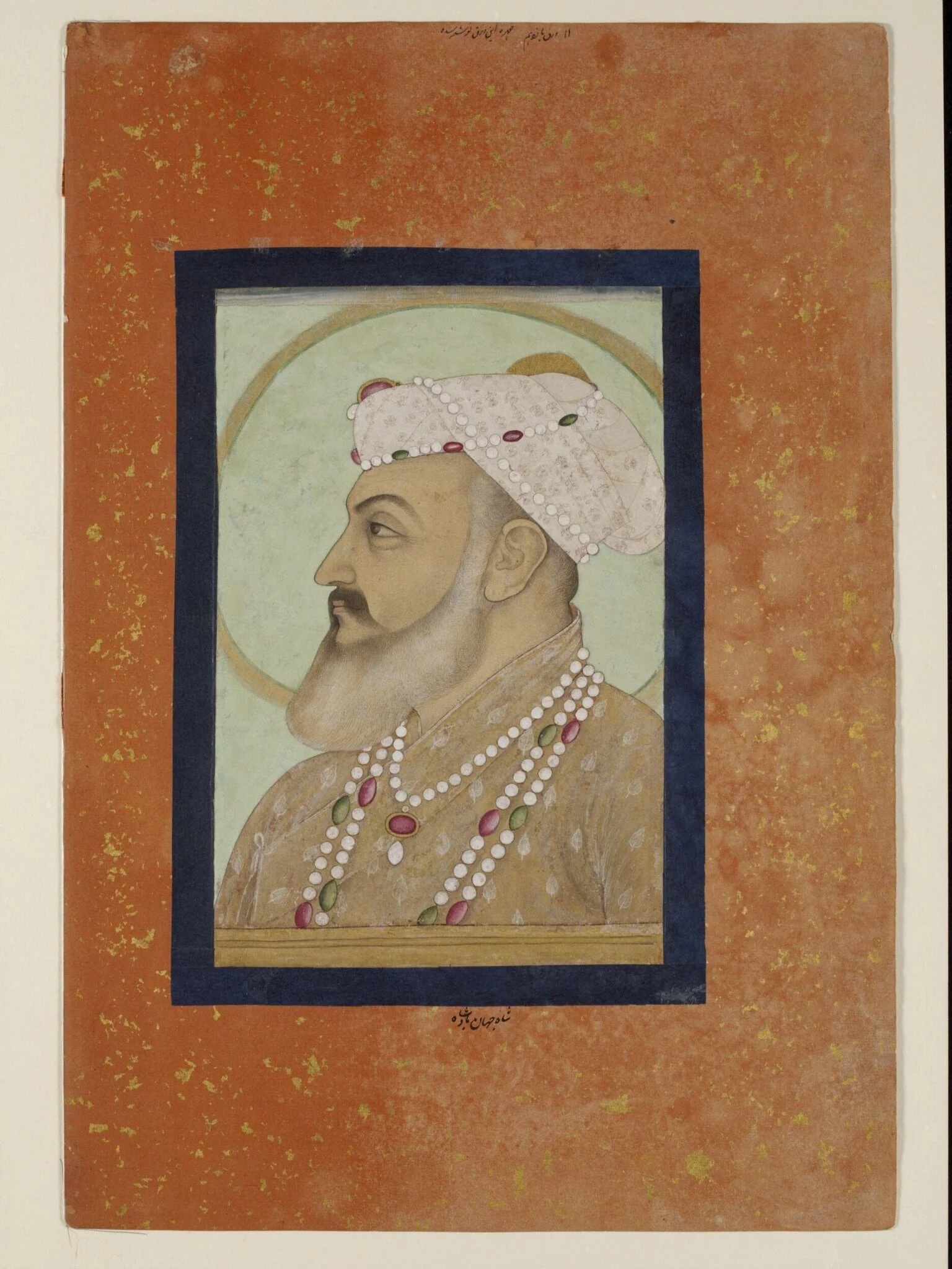 Shah Jahan, by Unknown, paint, 1710