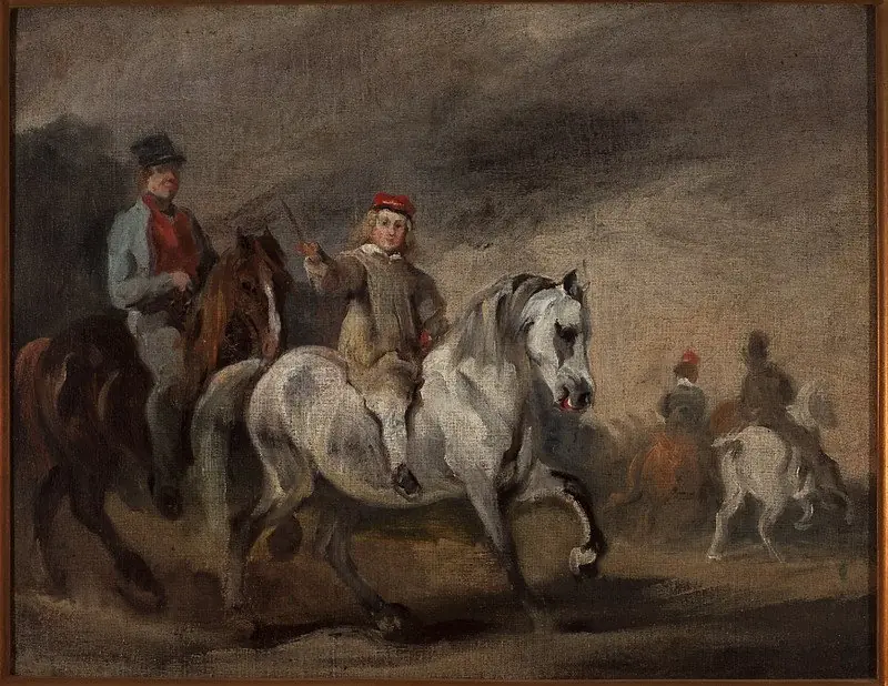 On horseback