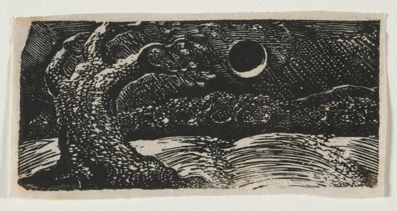 The Pastorals of Virgil, Eclogue I:  The Blasted Tree, by William Blake, 1821
