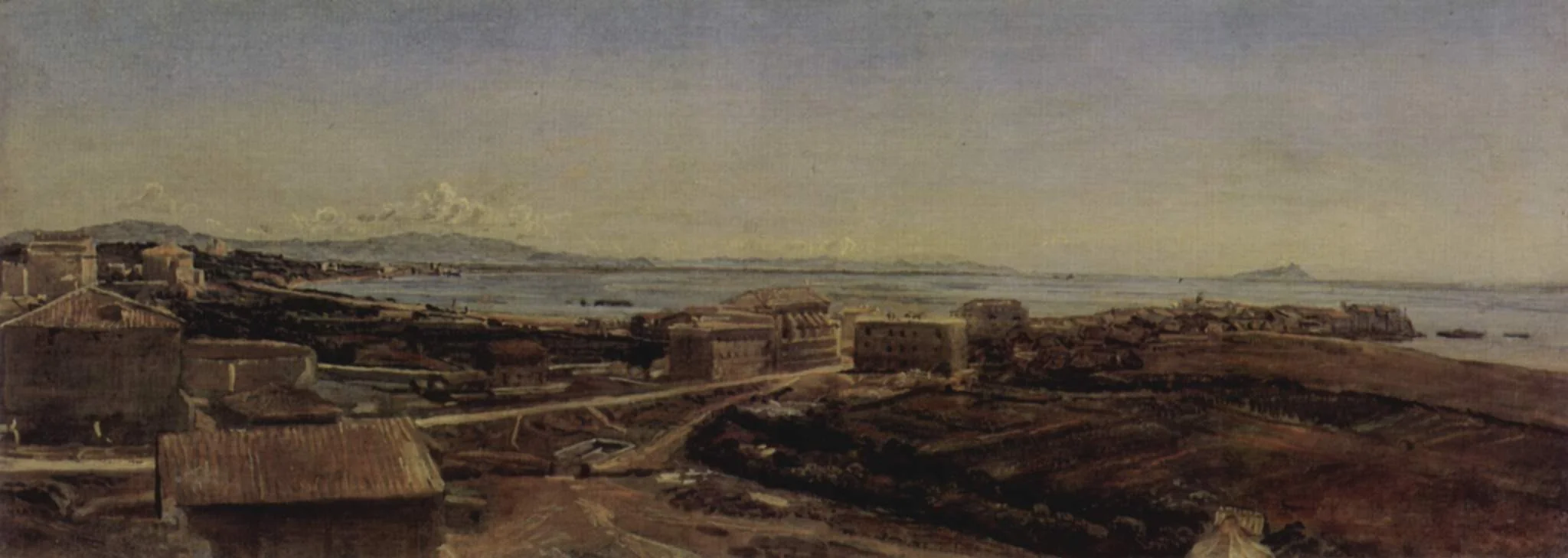 Torre del Greco near Pompeii and Naples, by Alexander Ivanov, oil, 1846