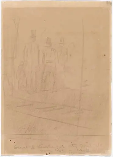 Grant and Lincoln at City Point, Virginia [recto]
