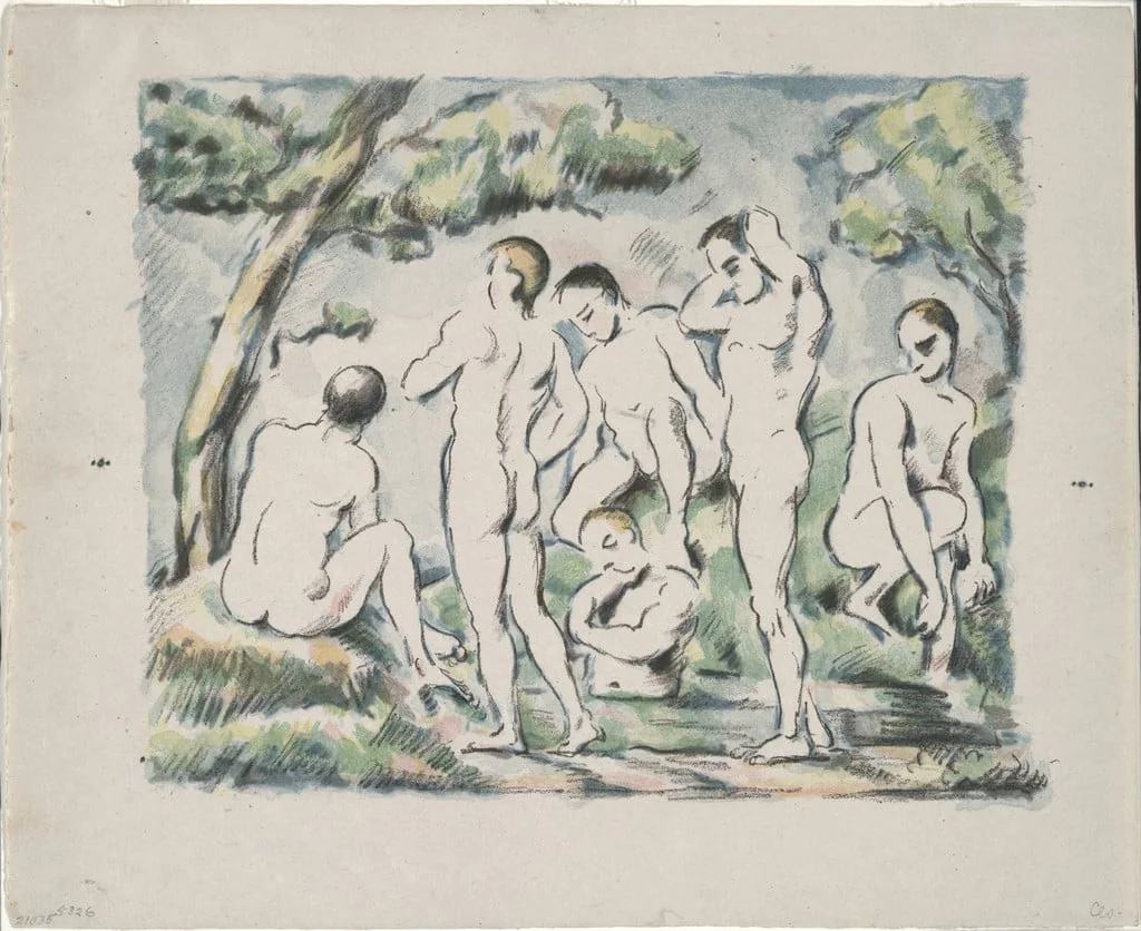 Untitled, by Paul Cezanne, ink, 1897
