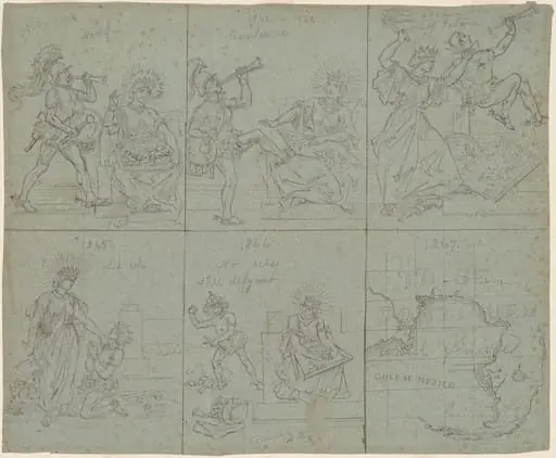 Political Cartoon of the American Civil War