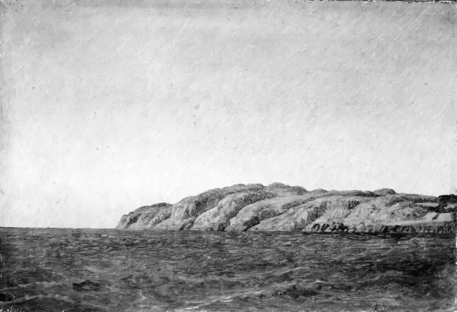 Parti af Kullen fra søen udfor Mølleleje, by Unknown artist, 1829