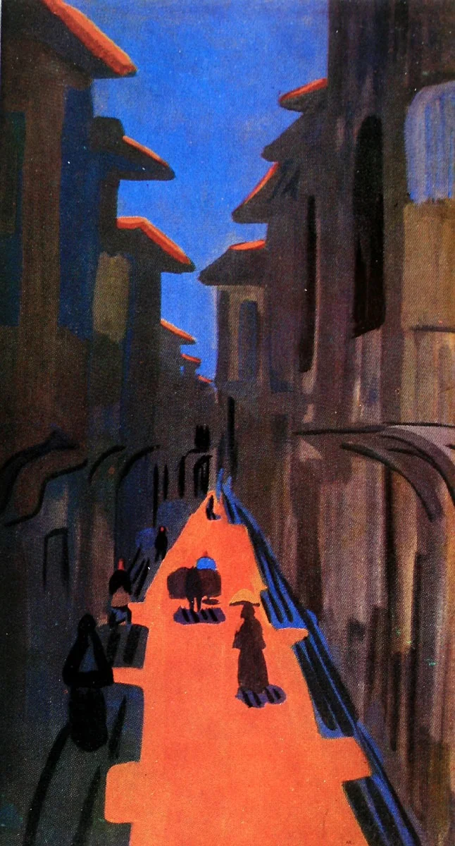 Street in Constantinople. Noon, by Martiros Saryan, tempera, 1910