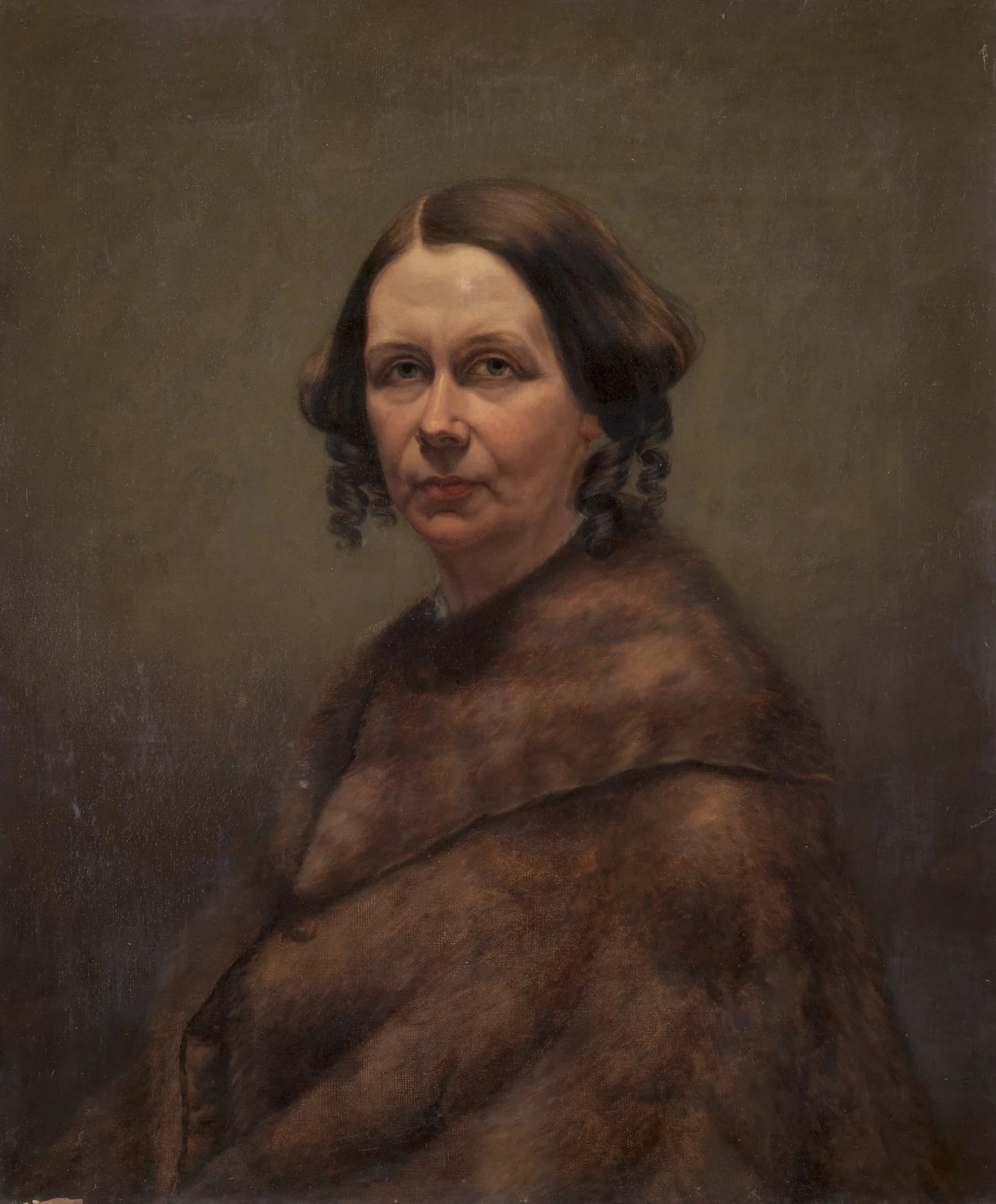 Mrs. Goss (The Woman in Fur), by Caroline L. Ransom, unspecified, 1854