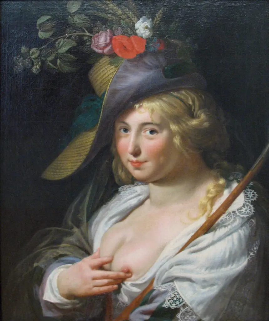 The blond shepherdess