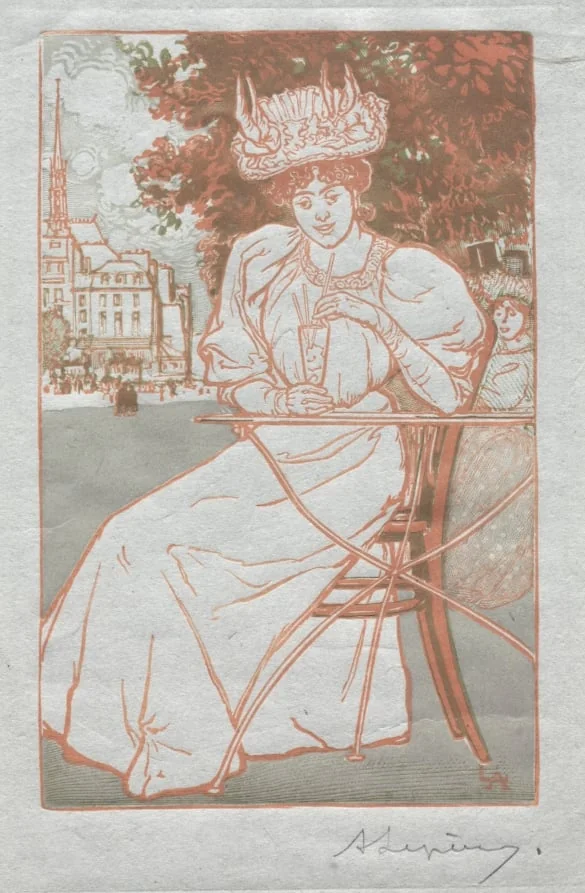 Paris Almanac, 1897:  Summer, by Auguste Lepère, 1897