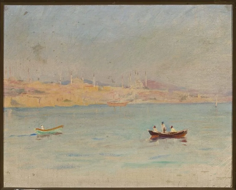 Marine landscape. From the journey to Constantinople