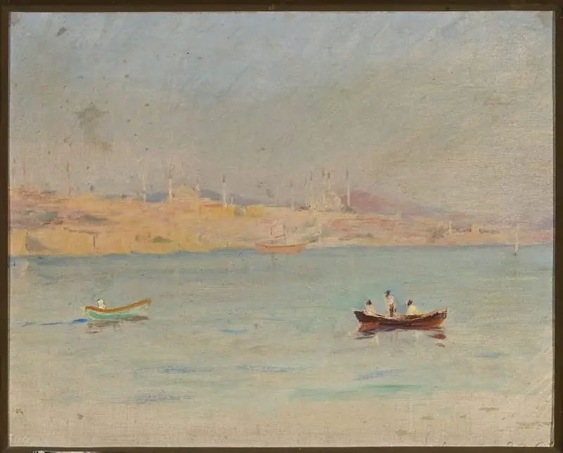 Marine landscape. From the journey to Constantinople