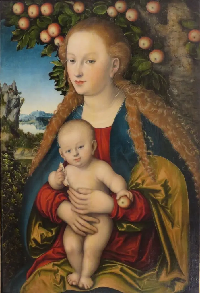 Madonna and Child under the Apple Tree