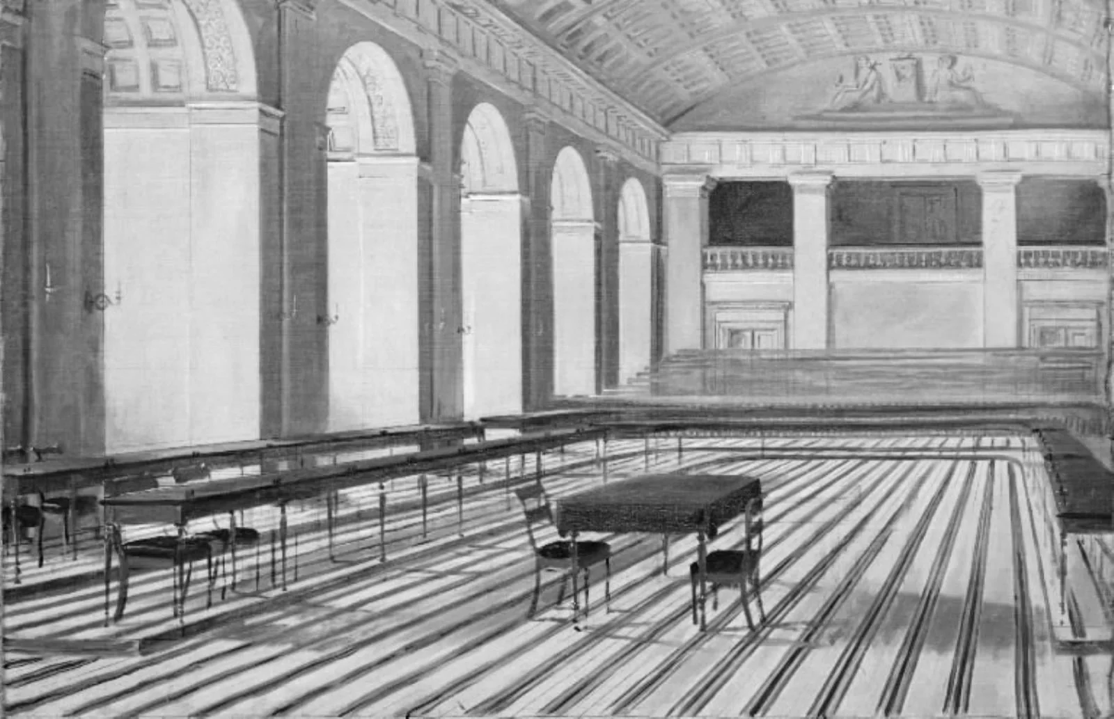 Interiørstudie, by Unknown, 1850