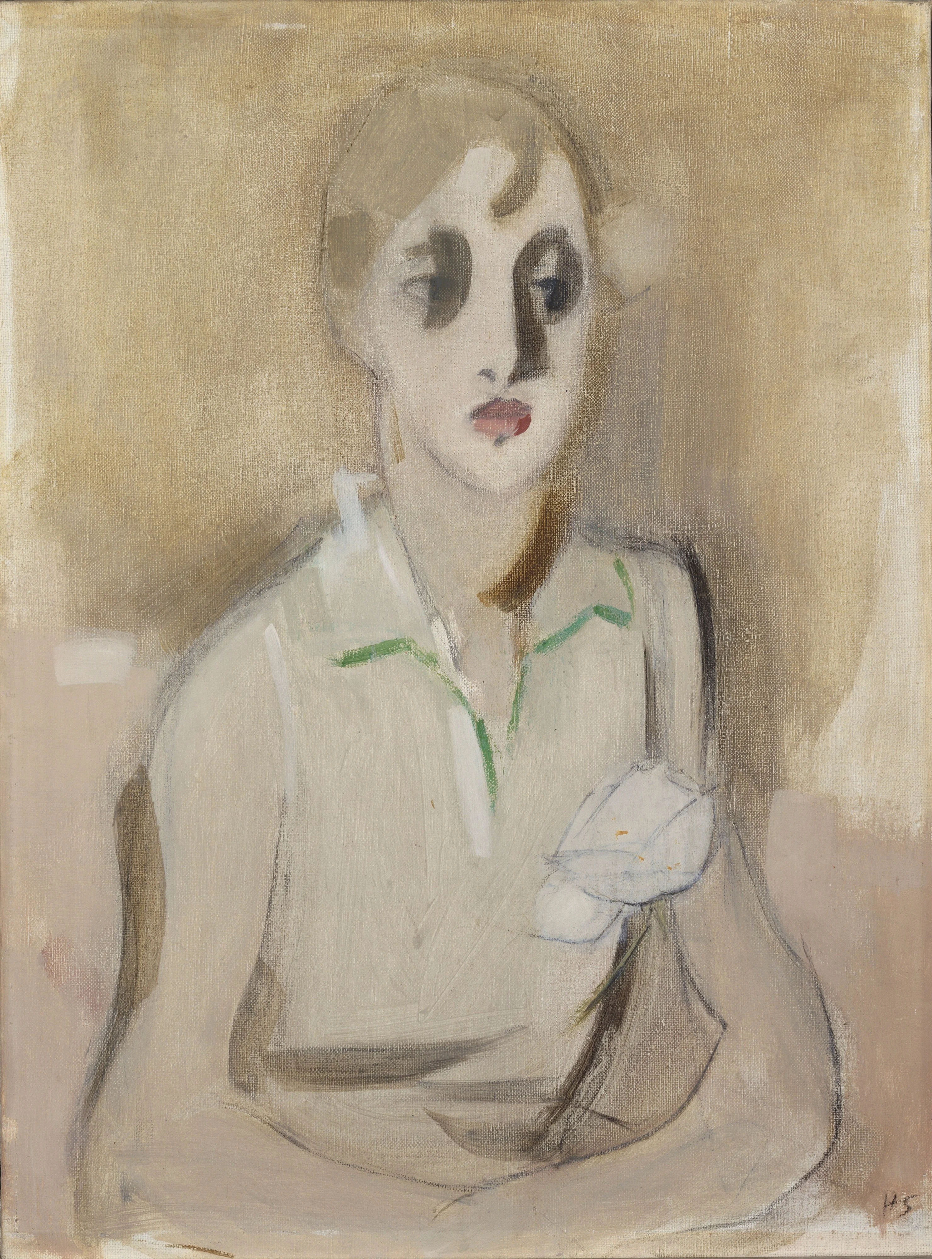 Modern Schoolgirl, by Helene Schjerfbeck, oil, 1928