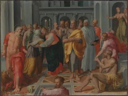 Visitation (Meeting of Mary and Elizabeth in the Presence of Saints Joseph and Jerome)
