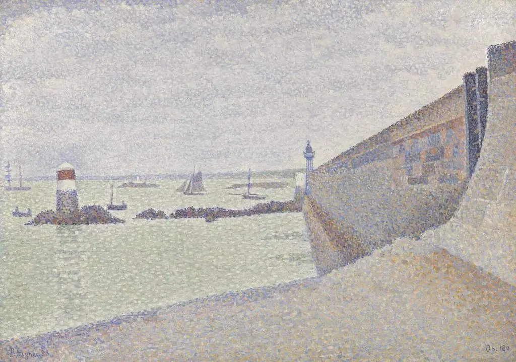 Portrieux, The jetty, grey weather