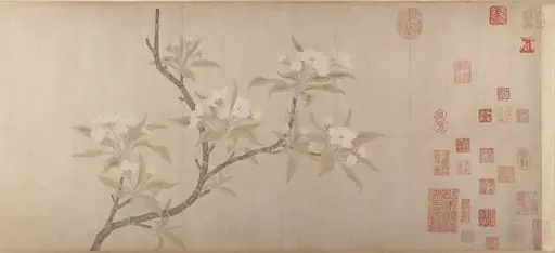 元     佚名  倣錢選     梨花圖    卷|Pear Blossoms