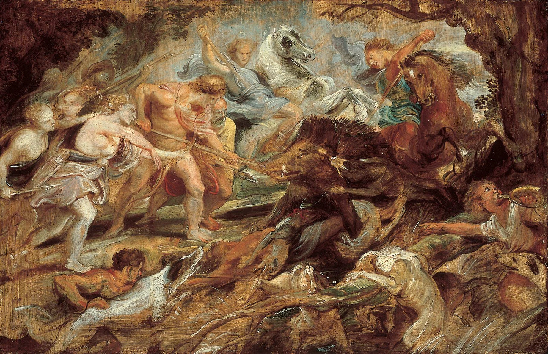 Meleager and Atalanta and the Hunt of the Calydonian Boar