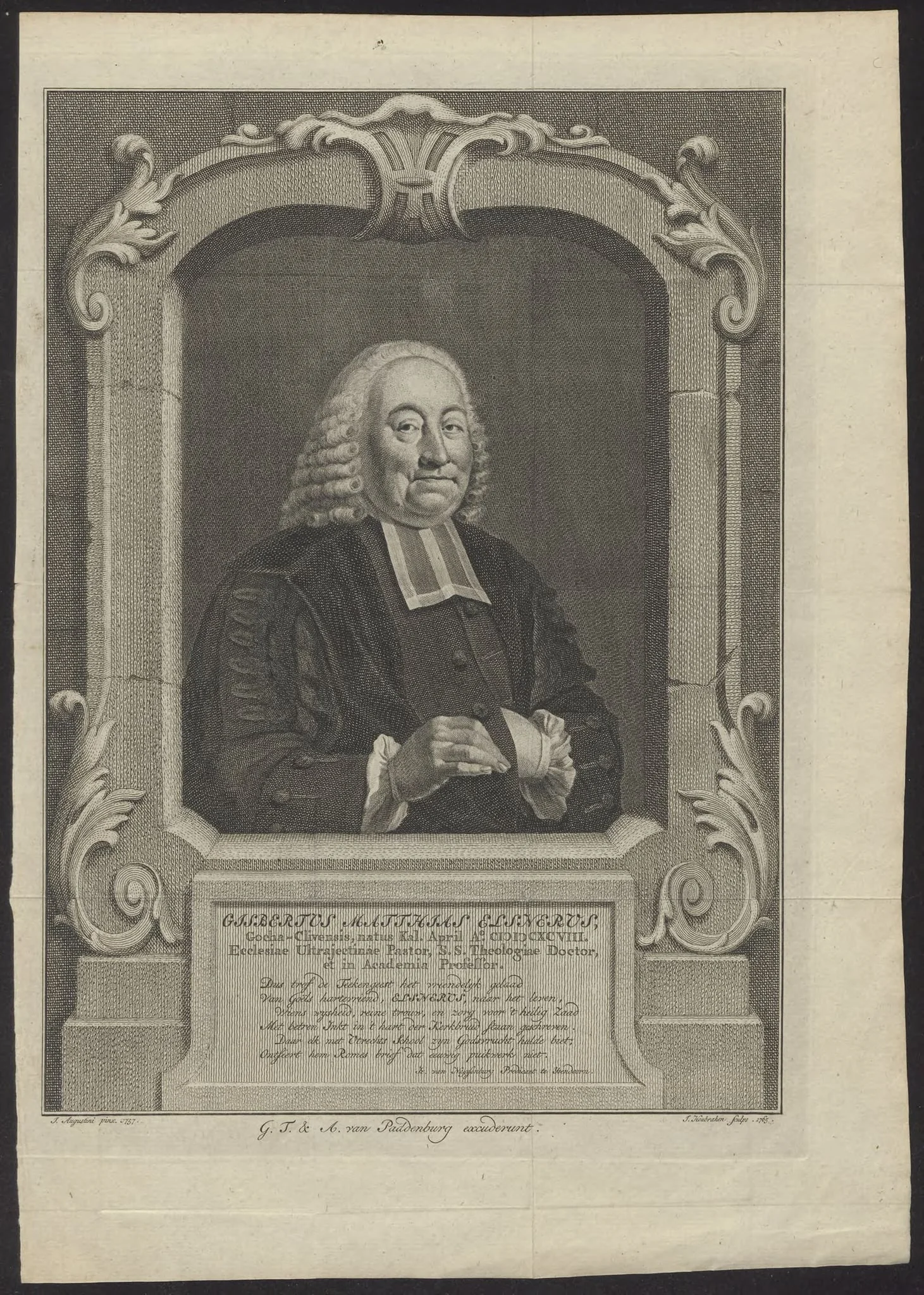 Portrait of Gisbertus Matthias Elsnerus