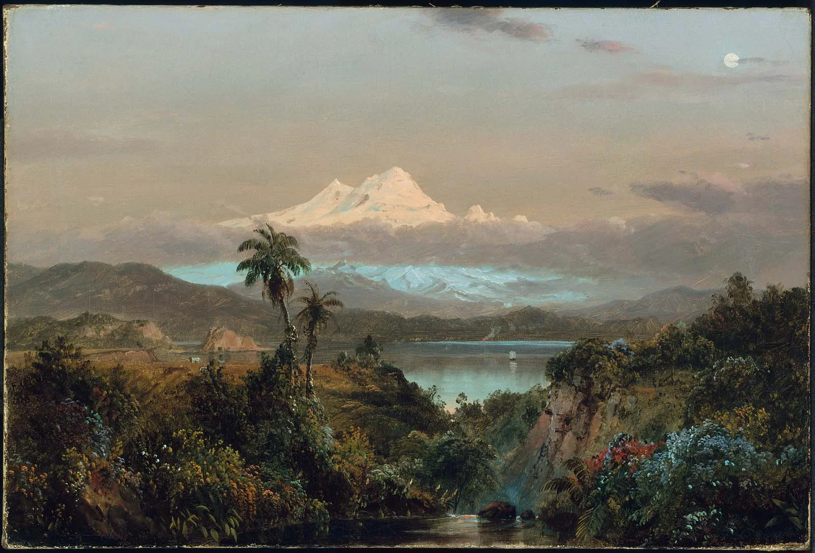 Cayambe, by Frederic Edwin Church, oil, 1858