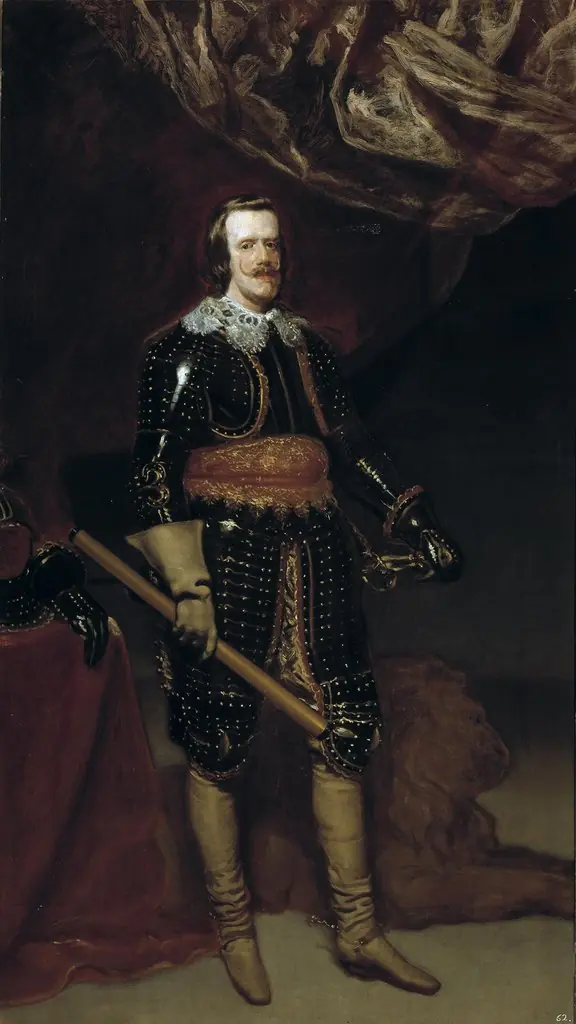 Philip IV in Armour, with a Lion at his Feet