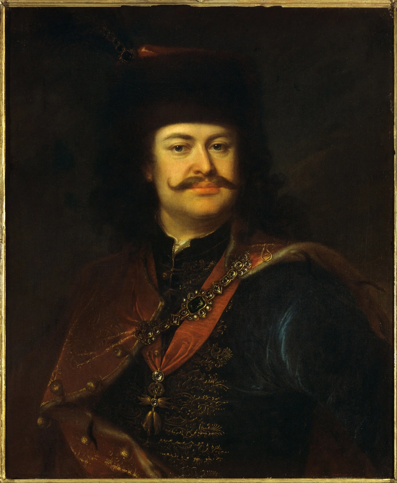 Portrait of Prince Ferenc Rákóczi II, by Ádám Mányoki, oil, 1712