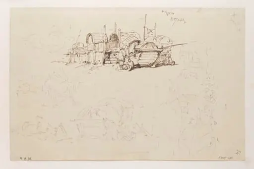 Tanka boats adapted as beach dwellings