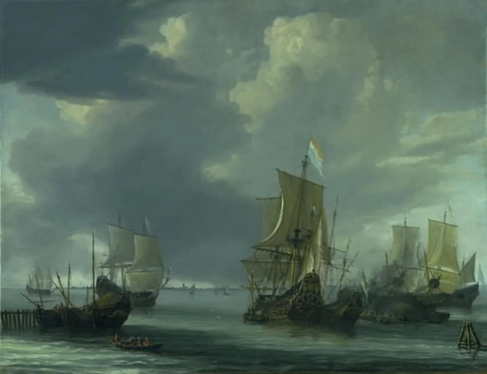 Dutch Roadstead, by Unknown, 1650