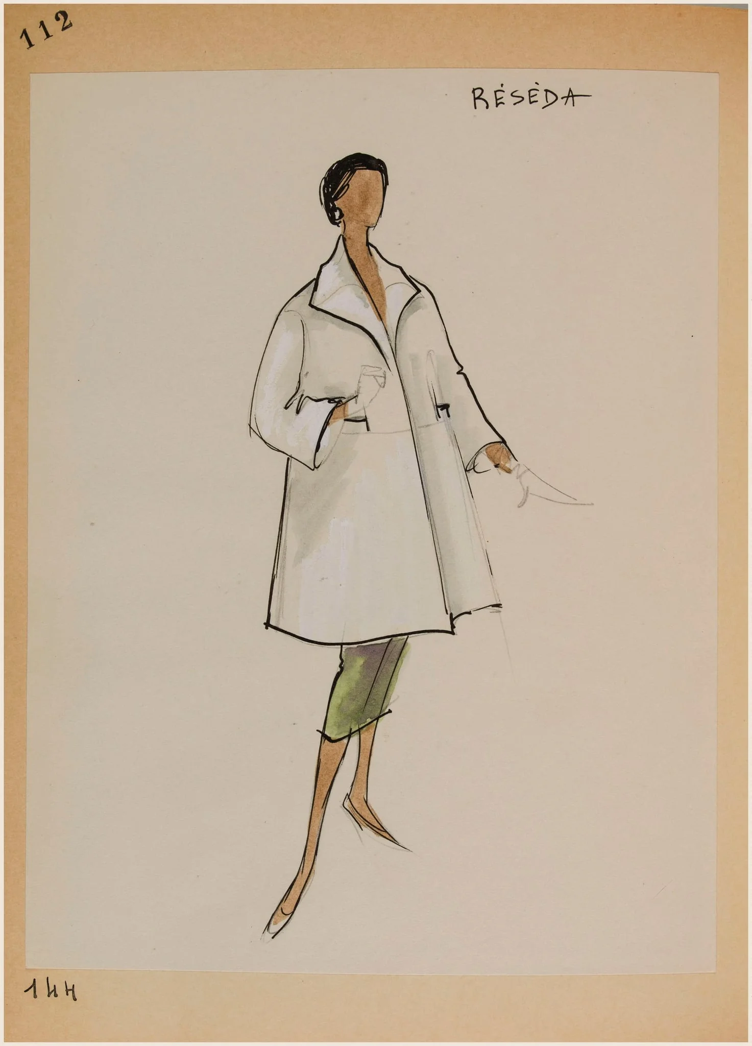 Réséda, by Carven, 1956