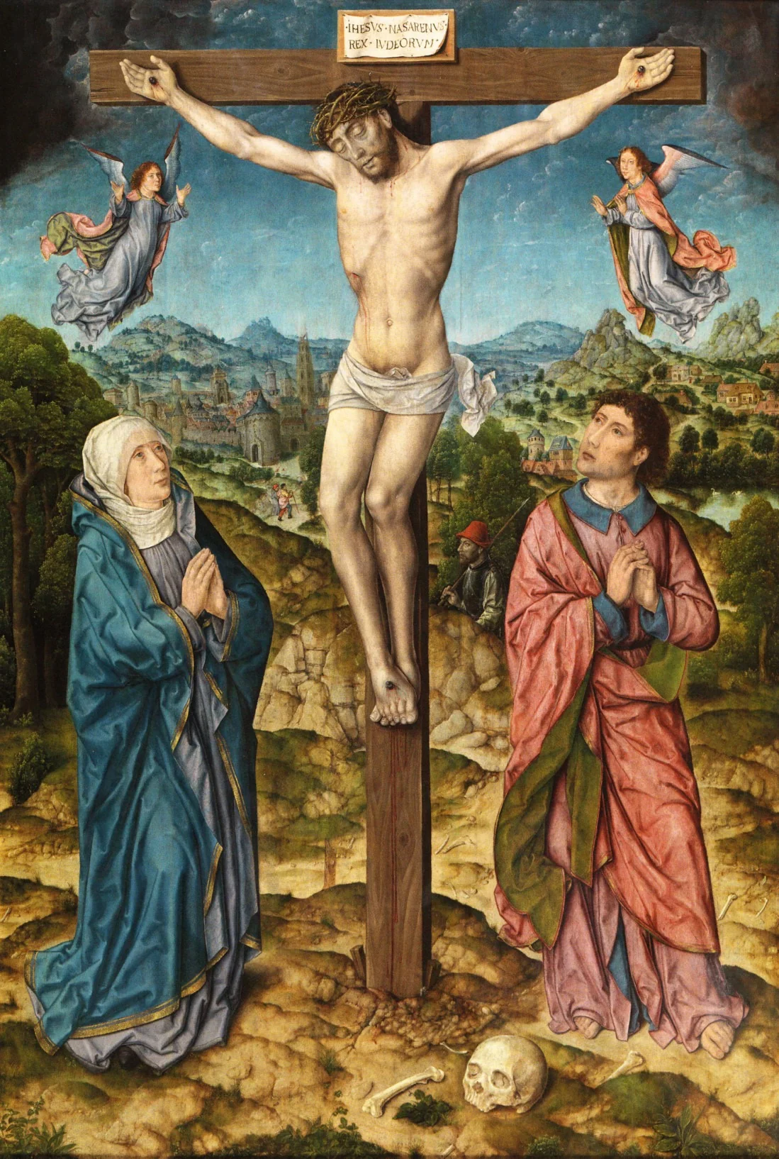 The Crucifixion, by Aelbrecht Bouts, oil, 1540