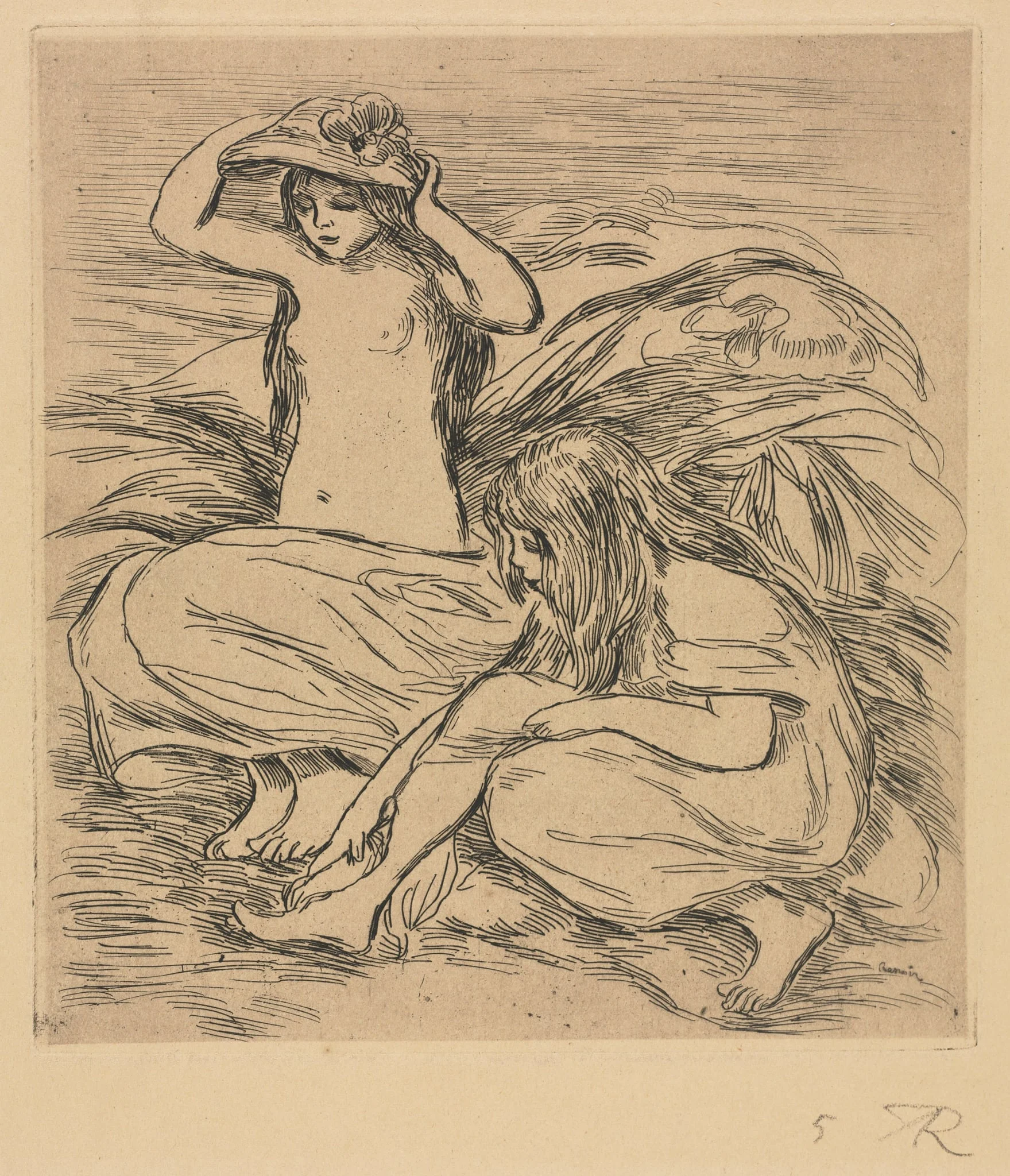The Two Bathers, by Auguste Renoir, 1895