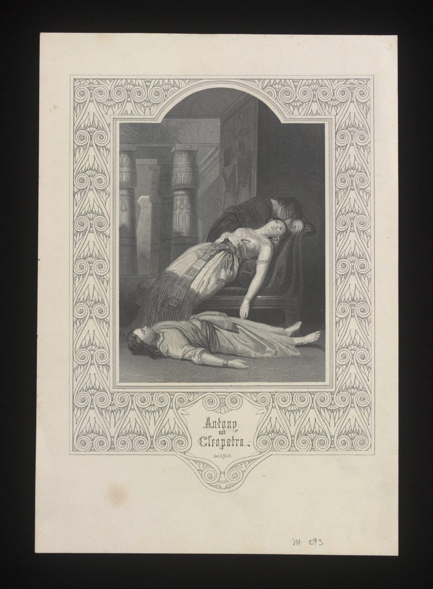 Antony and Cleopatra, by Unknown, 1850
