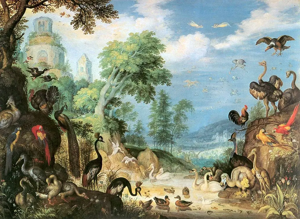 Landscape with Birds